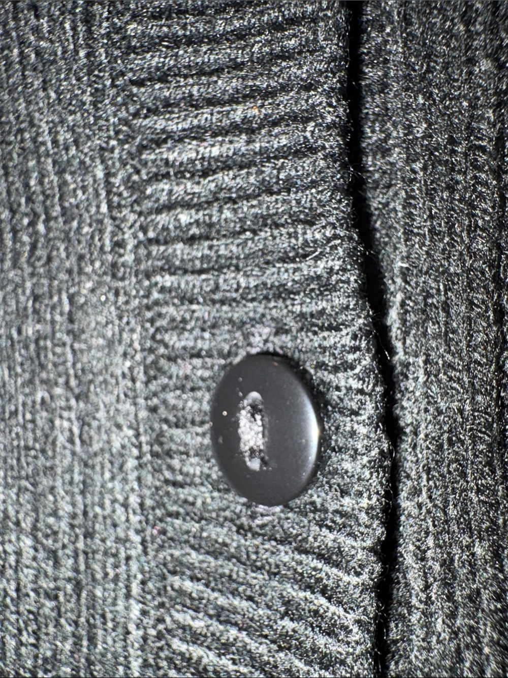 PINK Victoria's Secret Black Ribbed Button-Front Cardigan size Medium - Picture 10 of 10